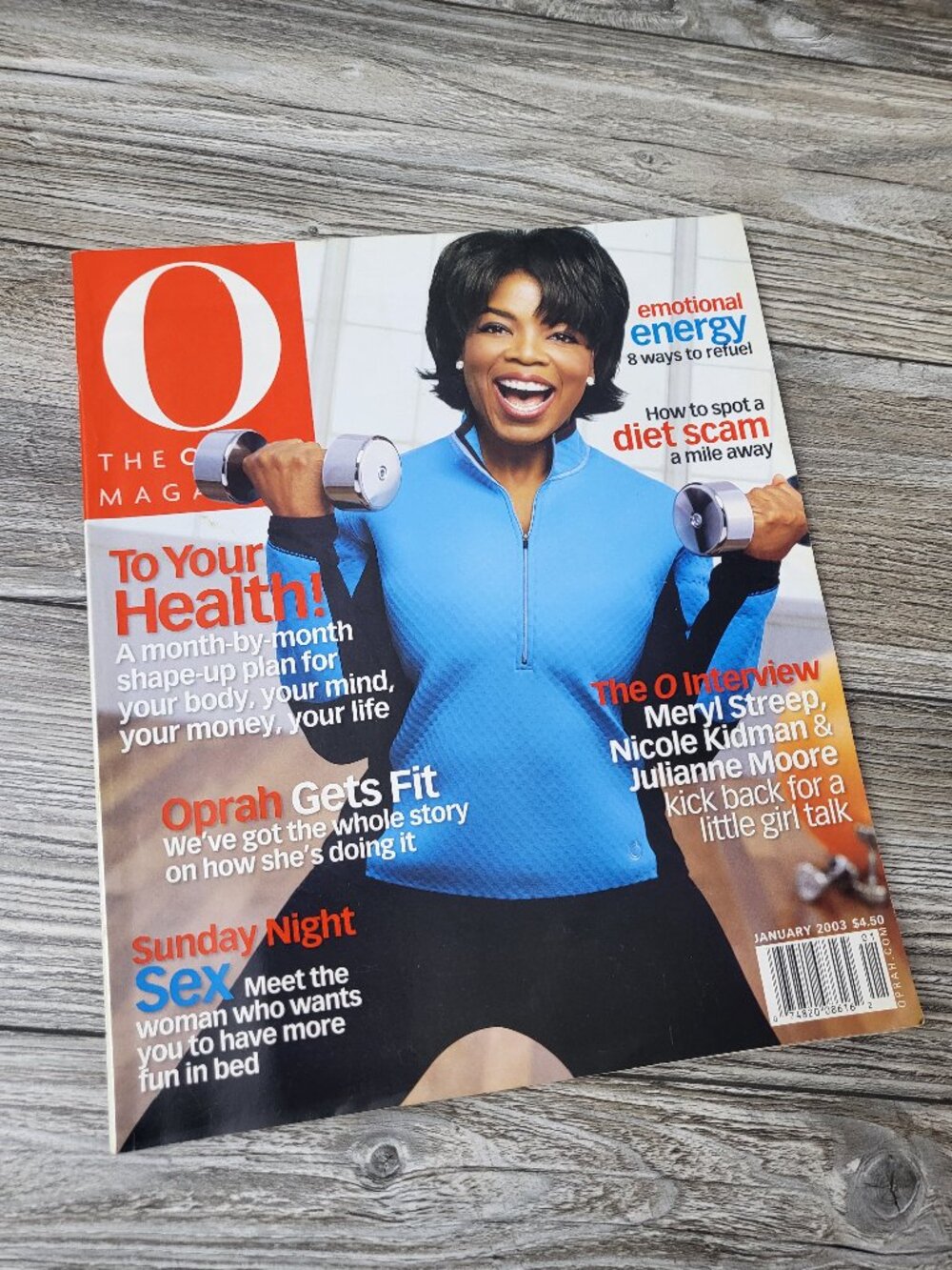 VINTAGE O The Oprah Magazine January 2003 Nissan Aveeno Ad